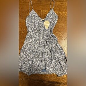 Altar’d State Blue Floral Wrap Dress. NWT. Size small. Lined.